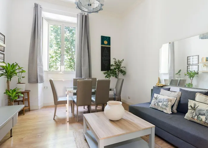 דירה Passeggiata Di Ripetta Tevere View Spacious 2 Bedroom For 7 Pax רומא